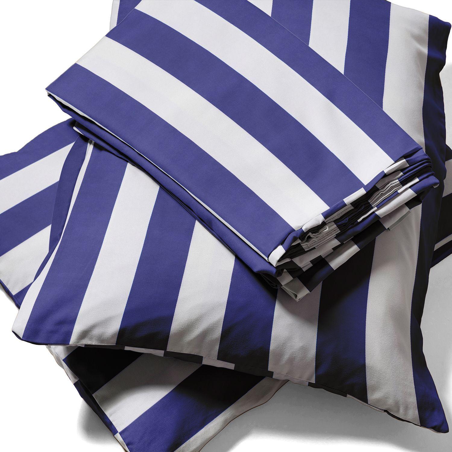 Juego de sábanas Nautica 4 piezas microfibra 2 plazas diseño azul marino-3