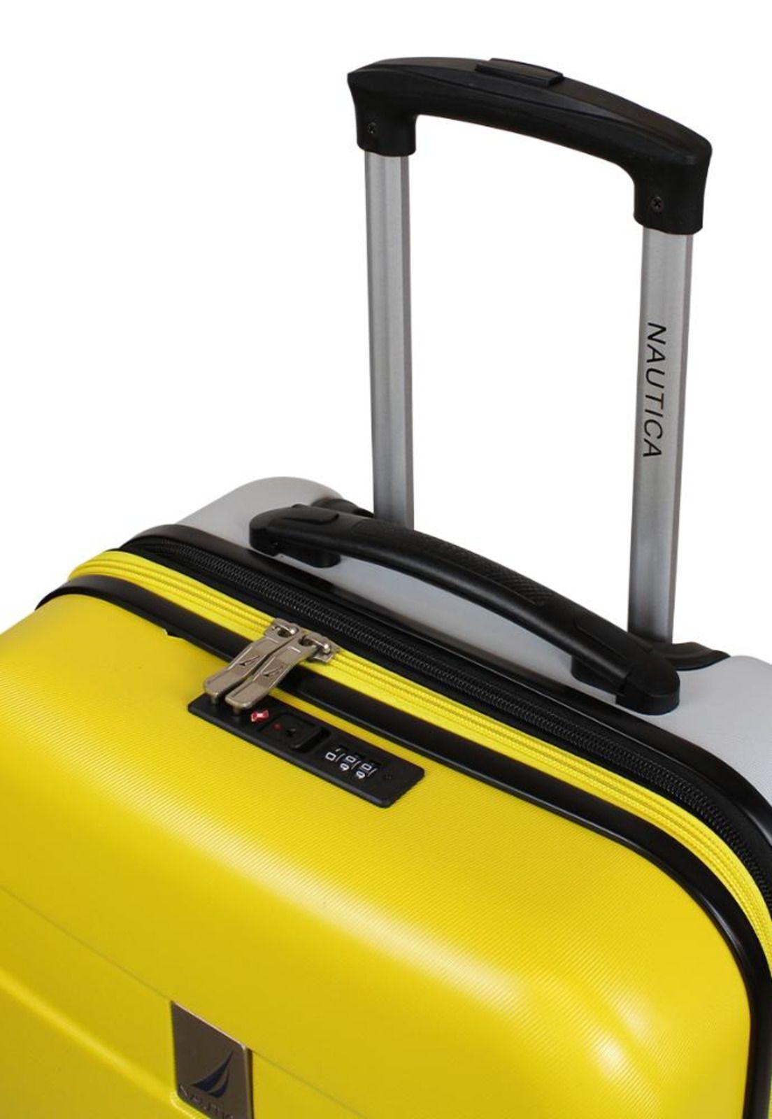 Maleta Bora Mediana 20kg amarilla-gris Nautica-3