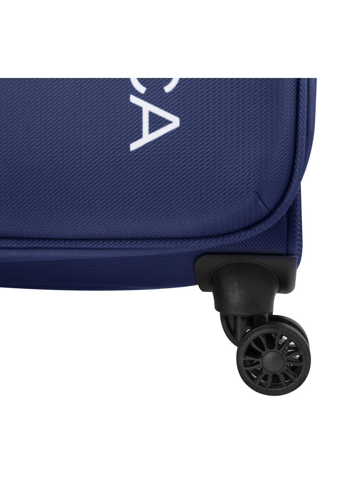 Maleta blanda de tela S de cabina Nautica Marbella 10kg azul-4