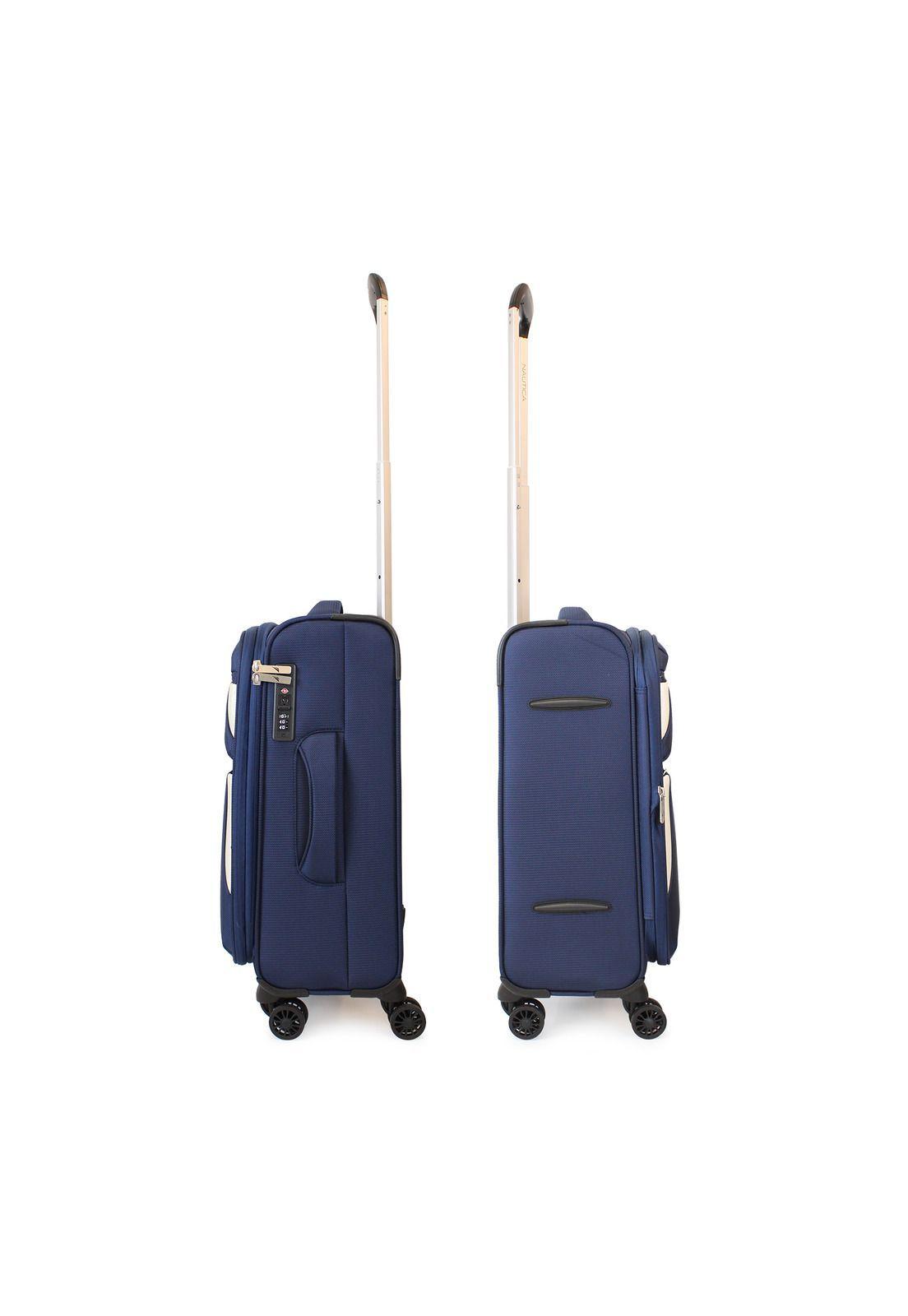 Maleta blanda de tela S de cabina Nautica Marbella 10kg azul-6