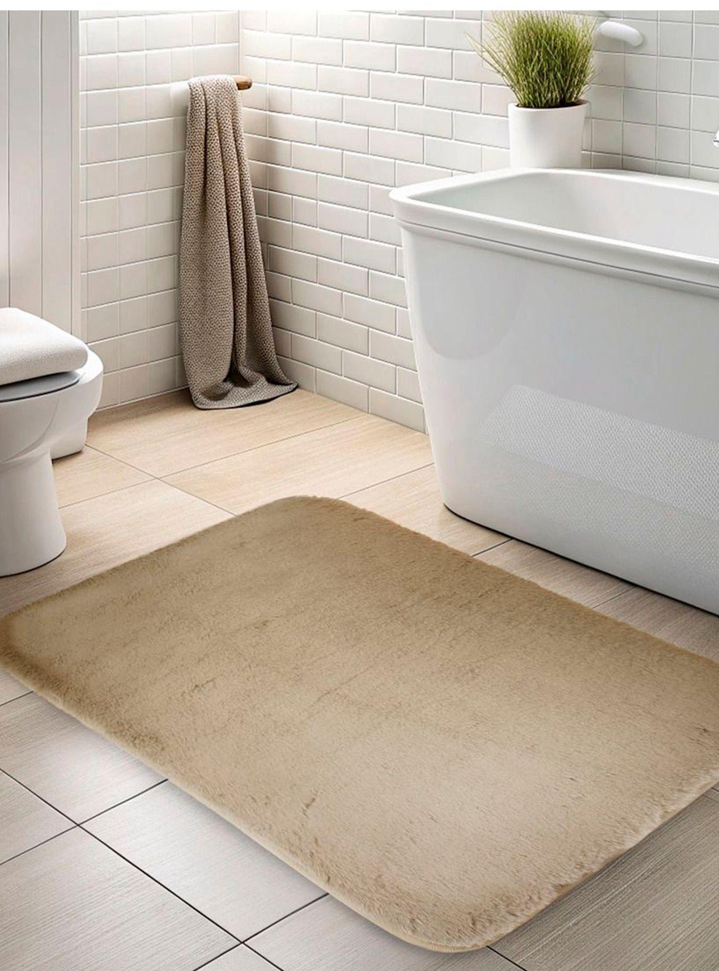 Alfombra de baño Nautica Home ultra suave 50x80cm beige-0