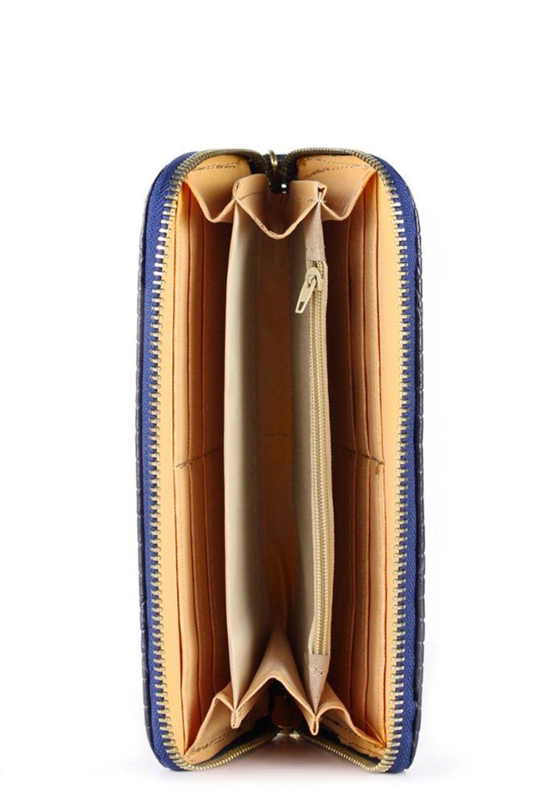 Billetera de mujer Jade azul Carven-2