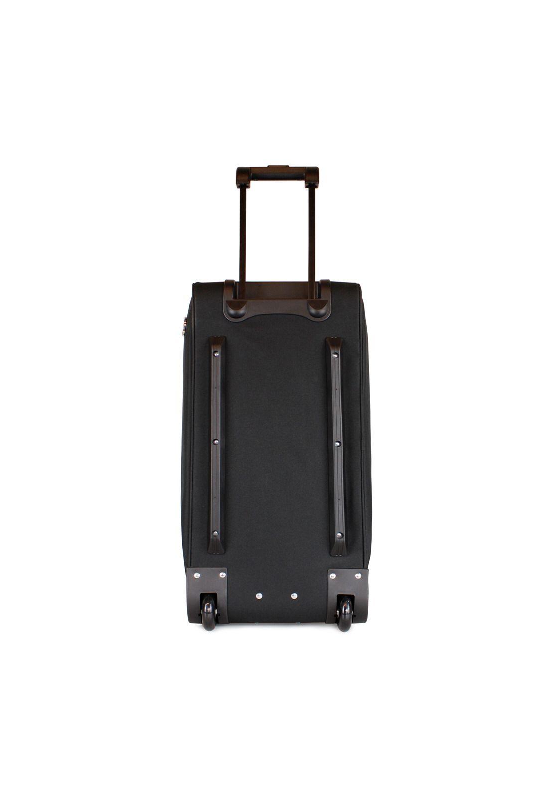 Bolso de Viaje con Ruedas FILA Overland M 89Lts Negro + Candado-2