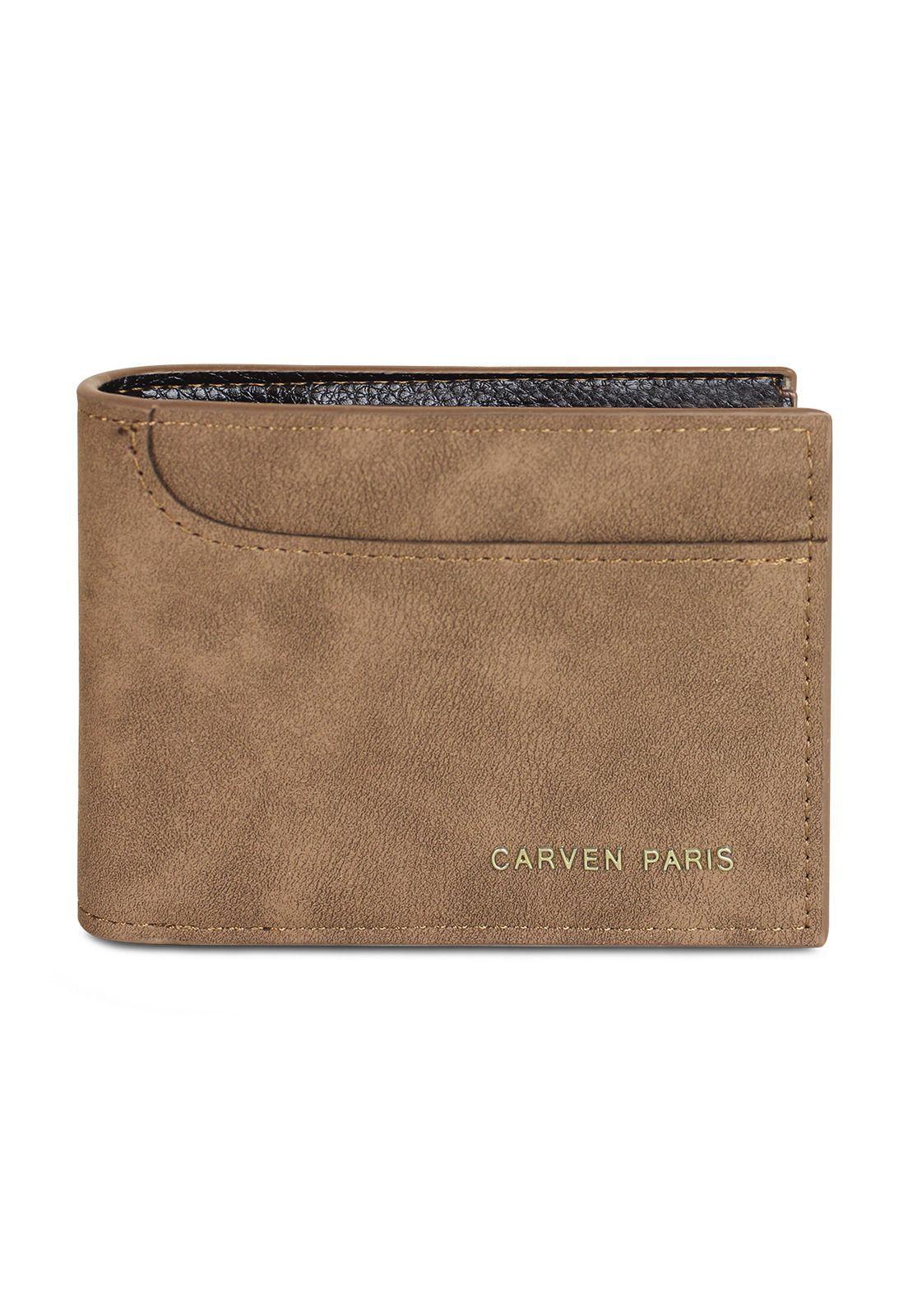 Billetera hombre Jack café con monedero Carven Paris-2