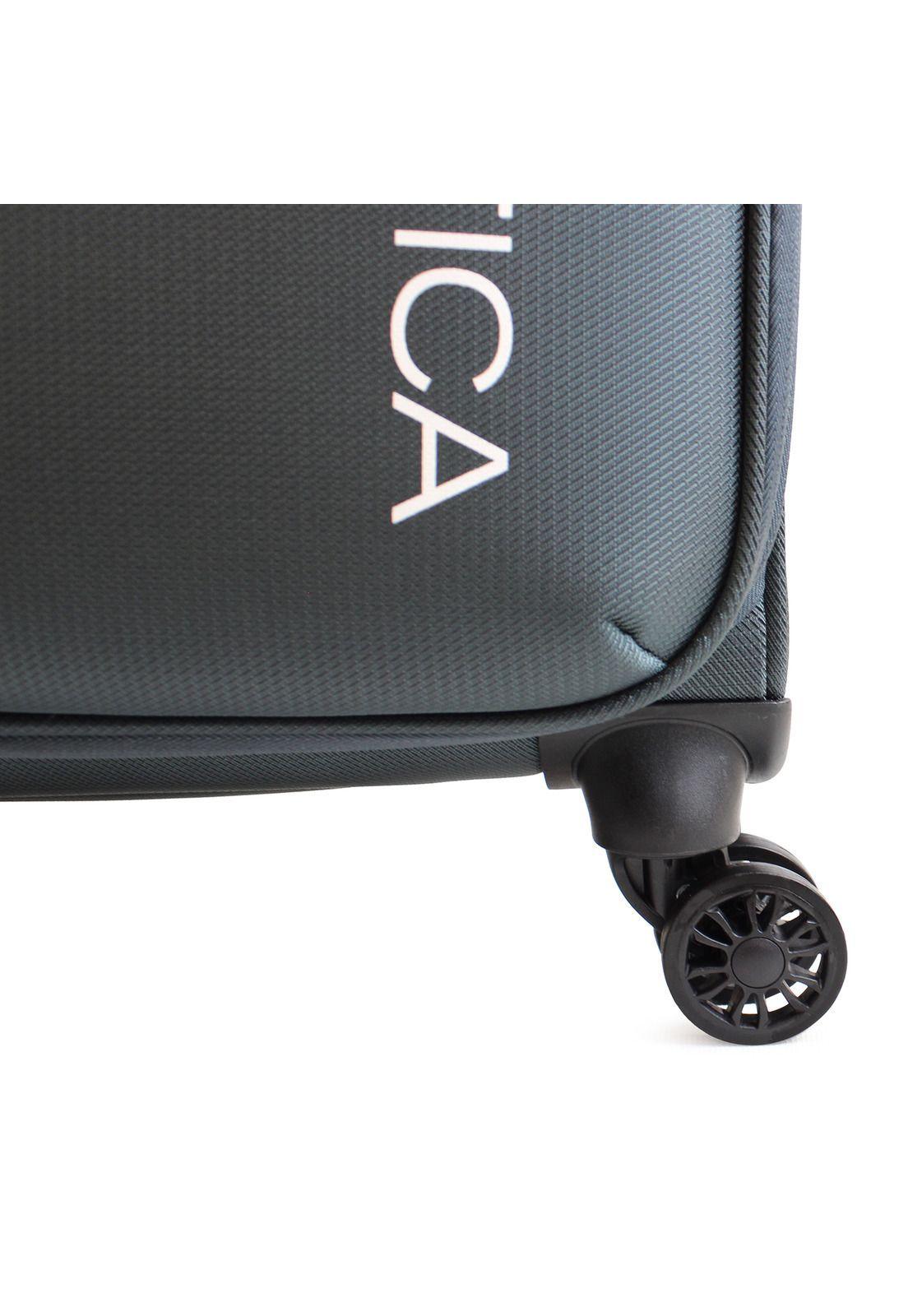 Maleta blanda de tela S de cabina Nautica Munich 10kg gris-4