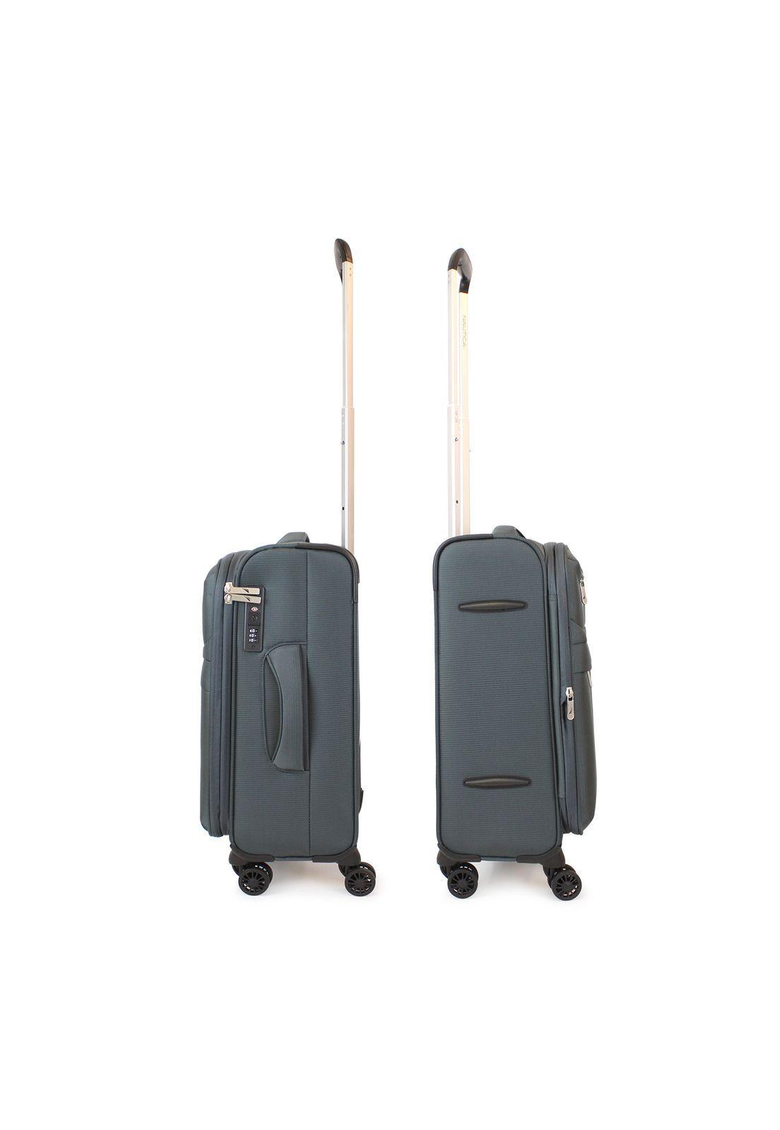 Maleta blanda de tela S de cabina Nautica Munich 10kg gris-6