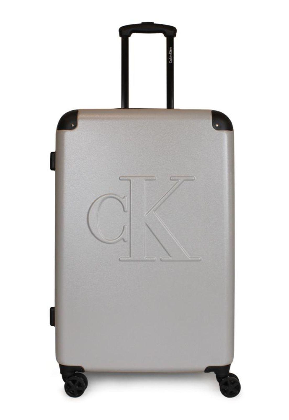 Pack 2 maletas Cadillac S de cabina 10kg + Grande 23kg gris Calvin Klein-3