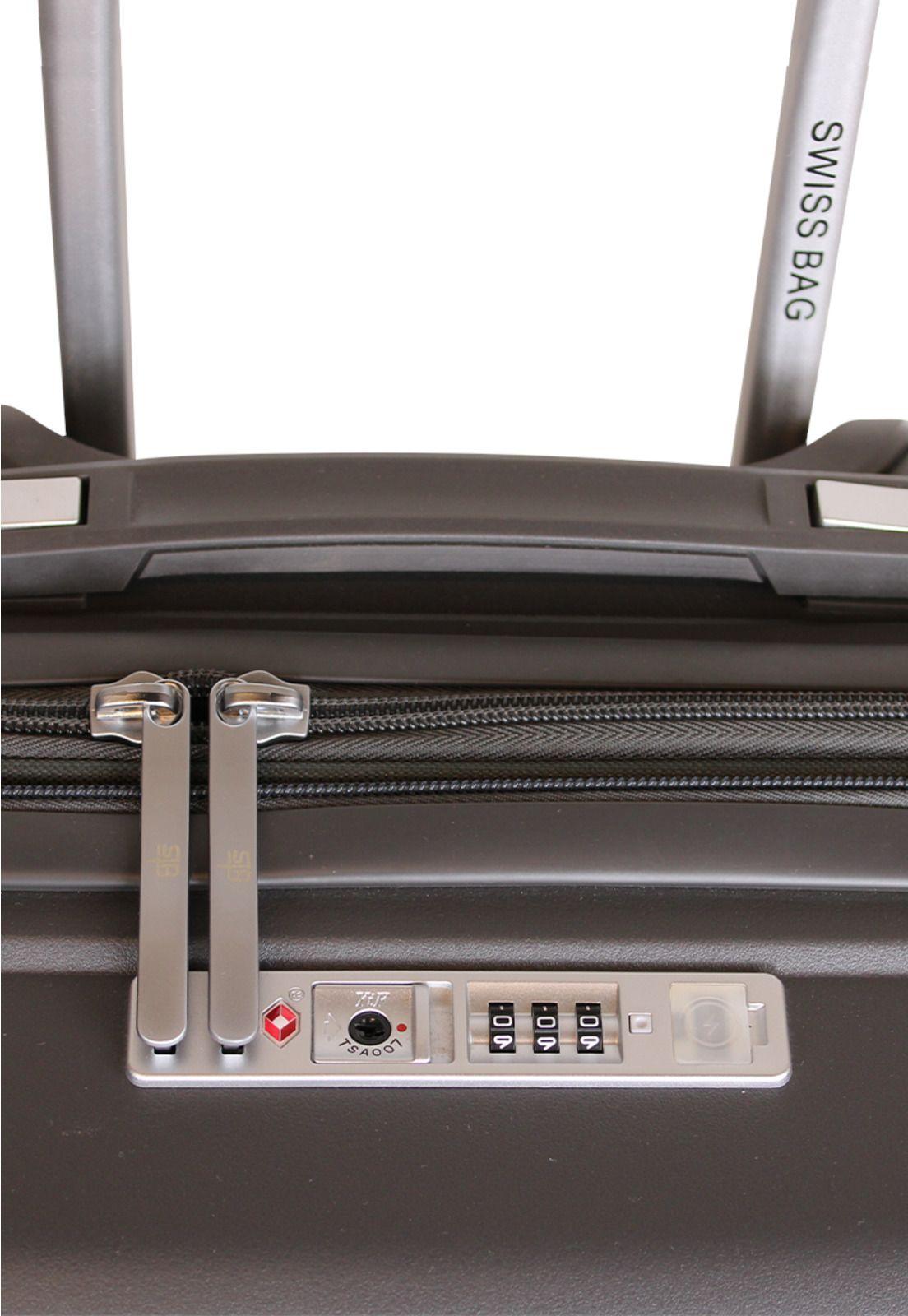 Maleta mediana Xpos gris + morral de regalo Swiss Bag-2