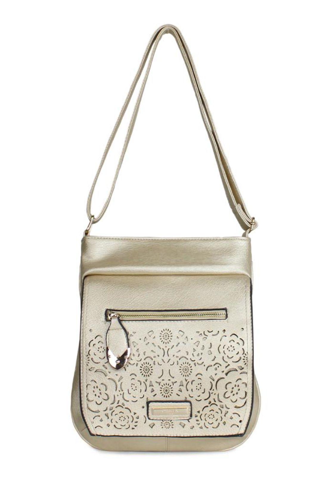 Cartera Flower gold Carven-0