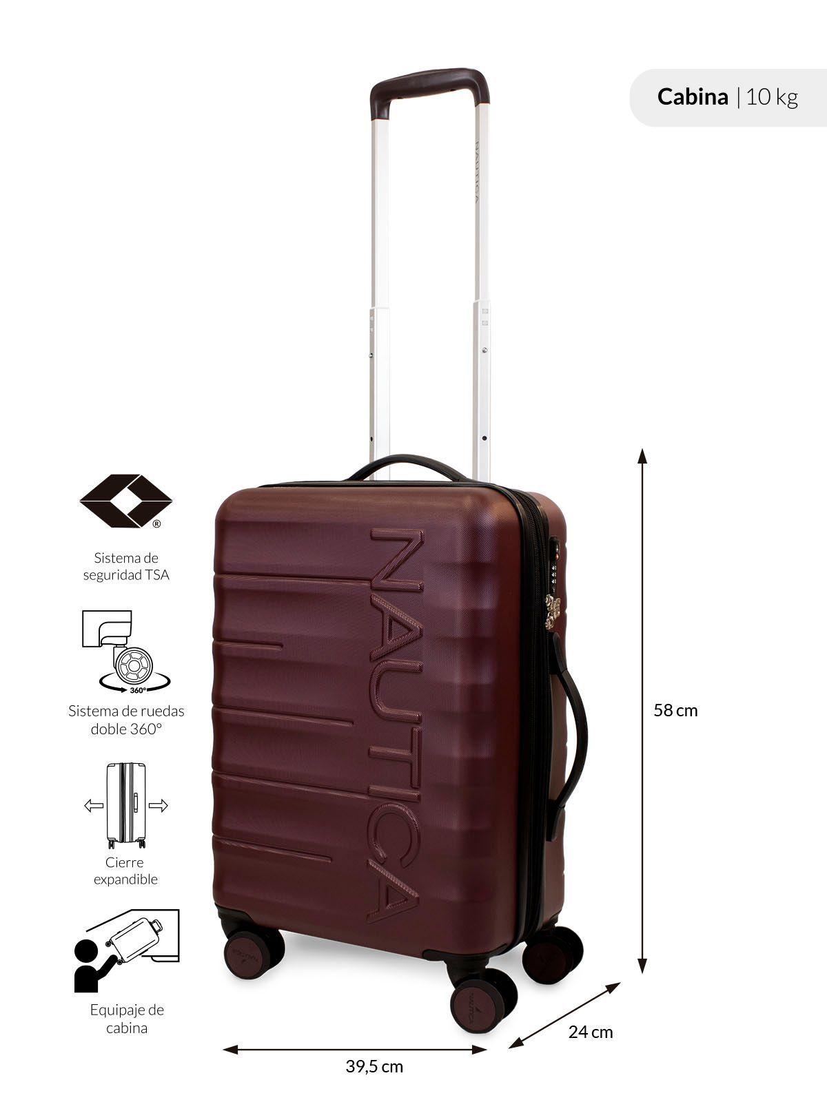 Maleta de cabina Ibiza S 10kg burdeo Nautica-1