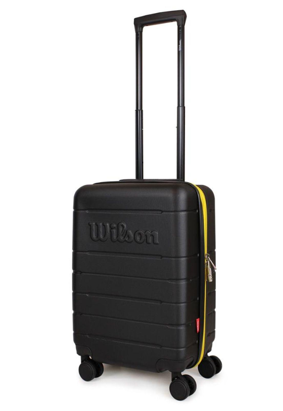 Maleta Madison negra-amarillo S de cabina 10kg Wilson-0