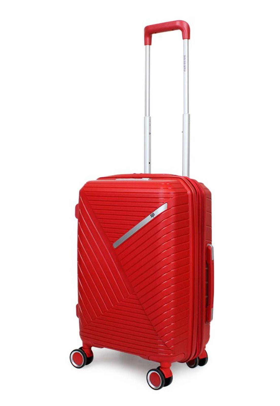 Maleta cabina con puerto USB Storm roja Swiss bag-1