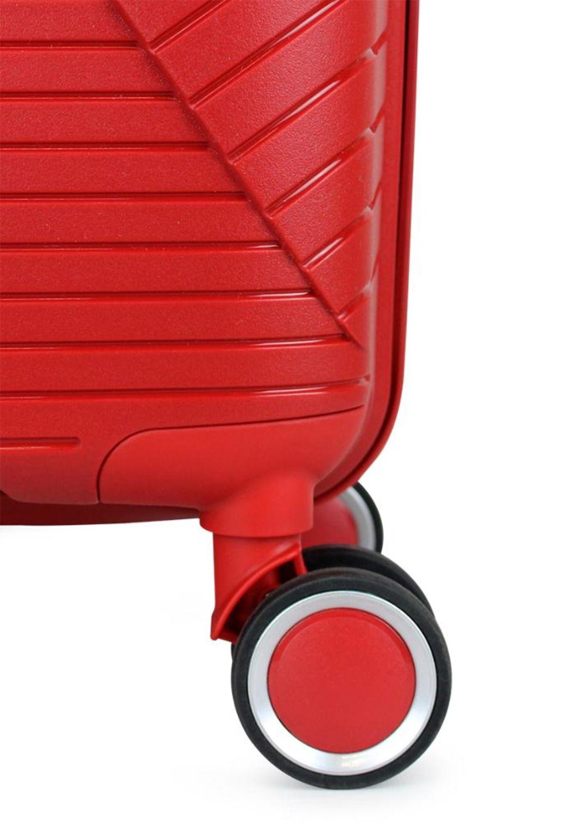 Maleta cabina con puerto USB Storm roja Swiss bag-3