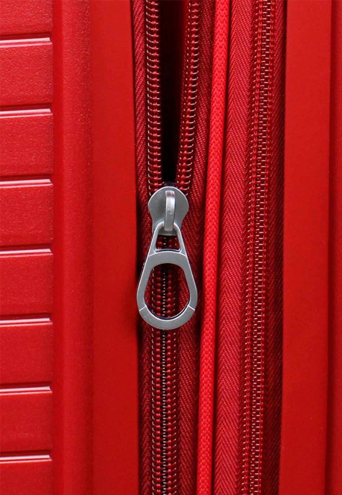 Maleta cabina con puerto USB Storm roja Swiss bag-4