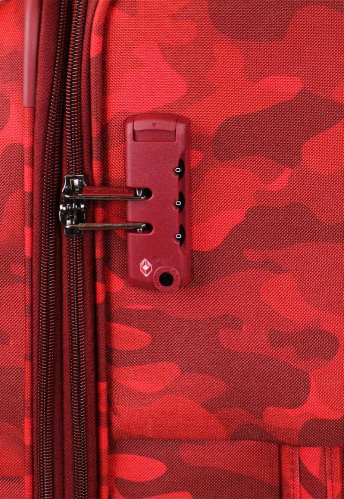 Maleta blanda de tela Barham M roja Nautica-2