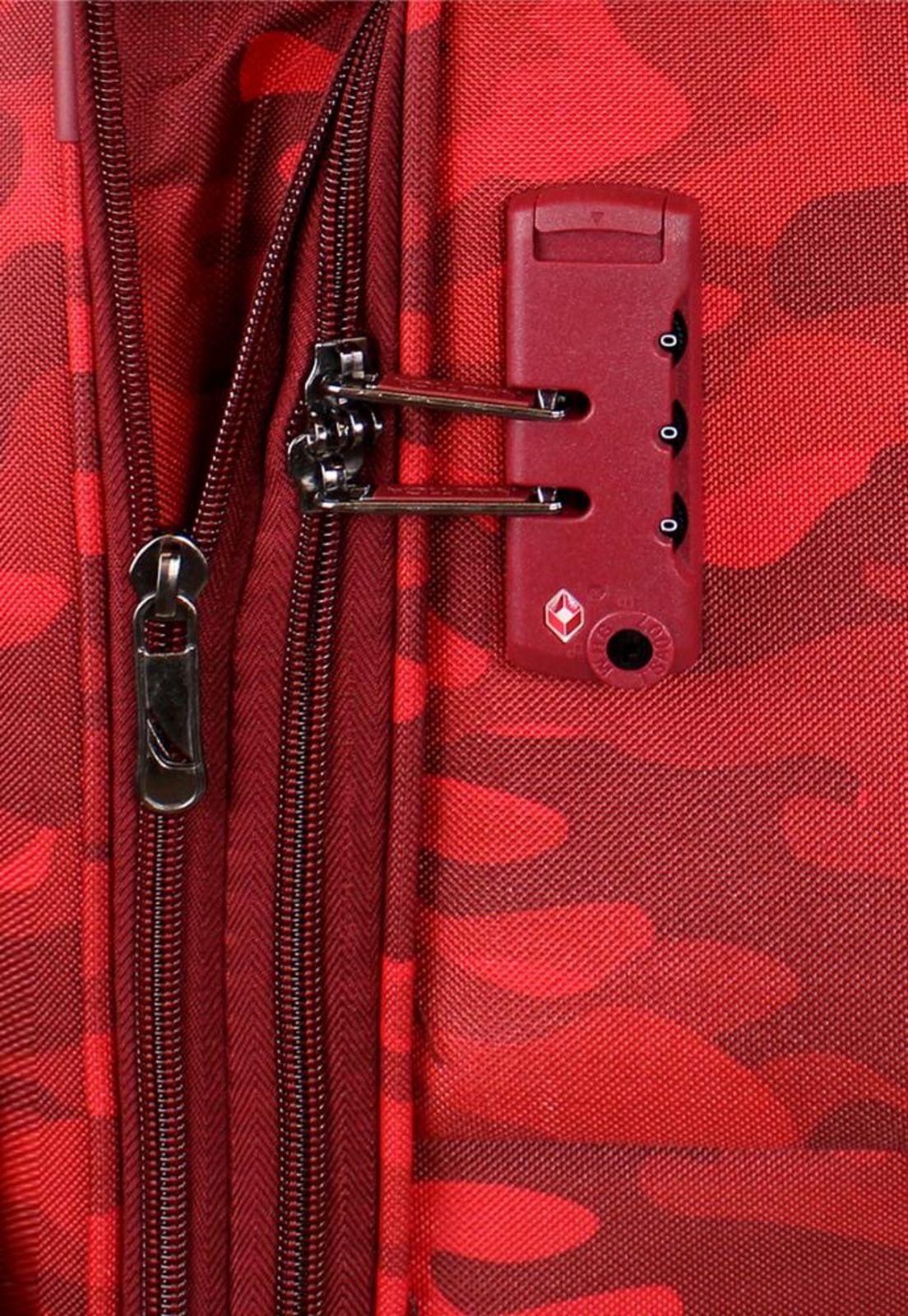 Maleta blanda de tela Barham M roja Nautica-8