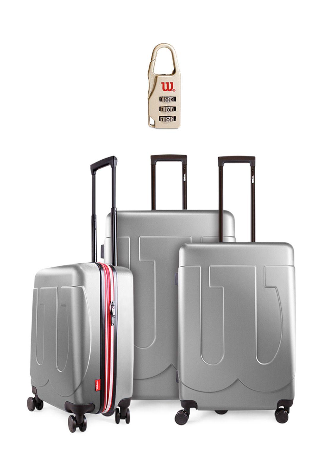 Set 3 maletas West Coast gris S+M+L Wilson-0