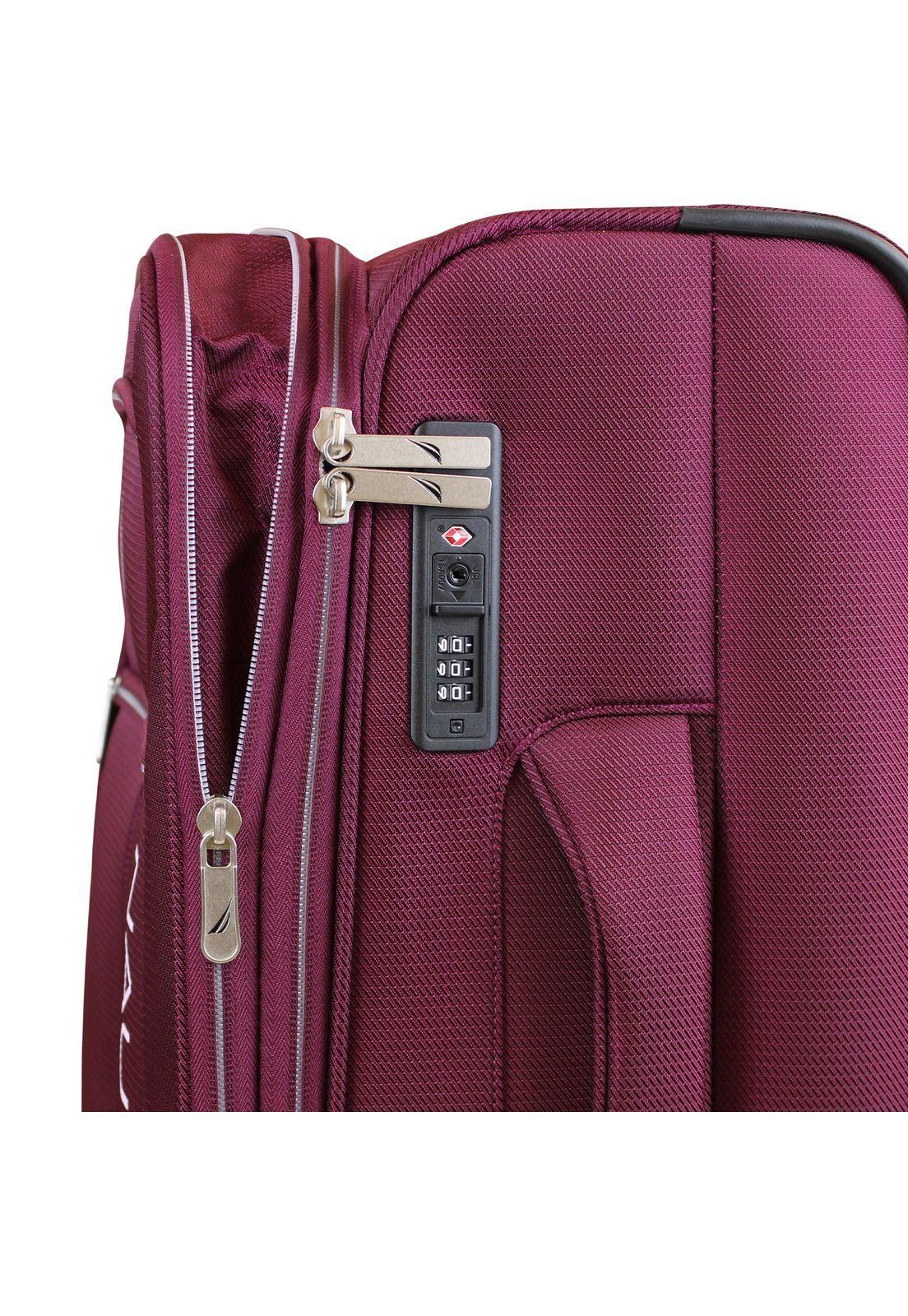 Maleta blanda de tela S de cabina Nautica Valencia 10kg burdeo-2