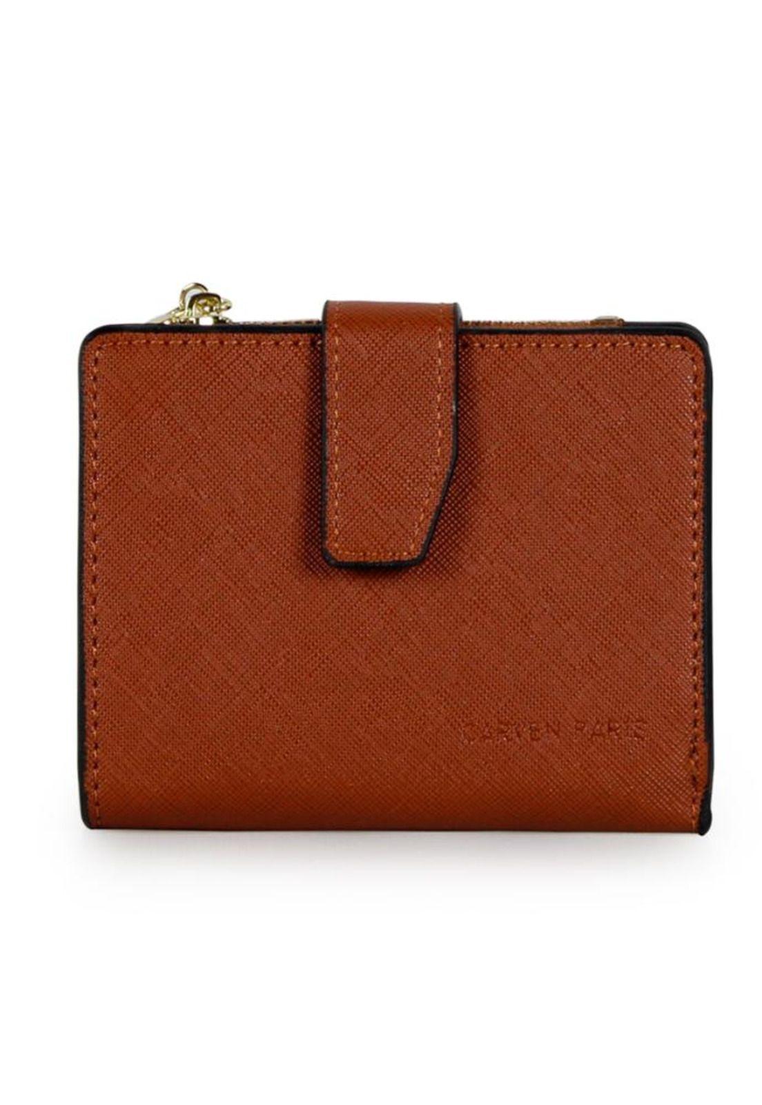 Billetera mujer Briana café Carven-4
