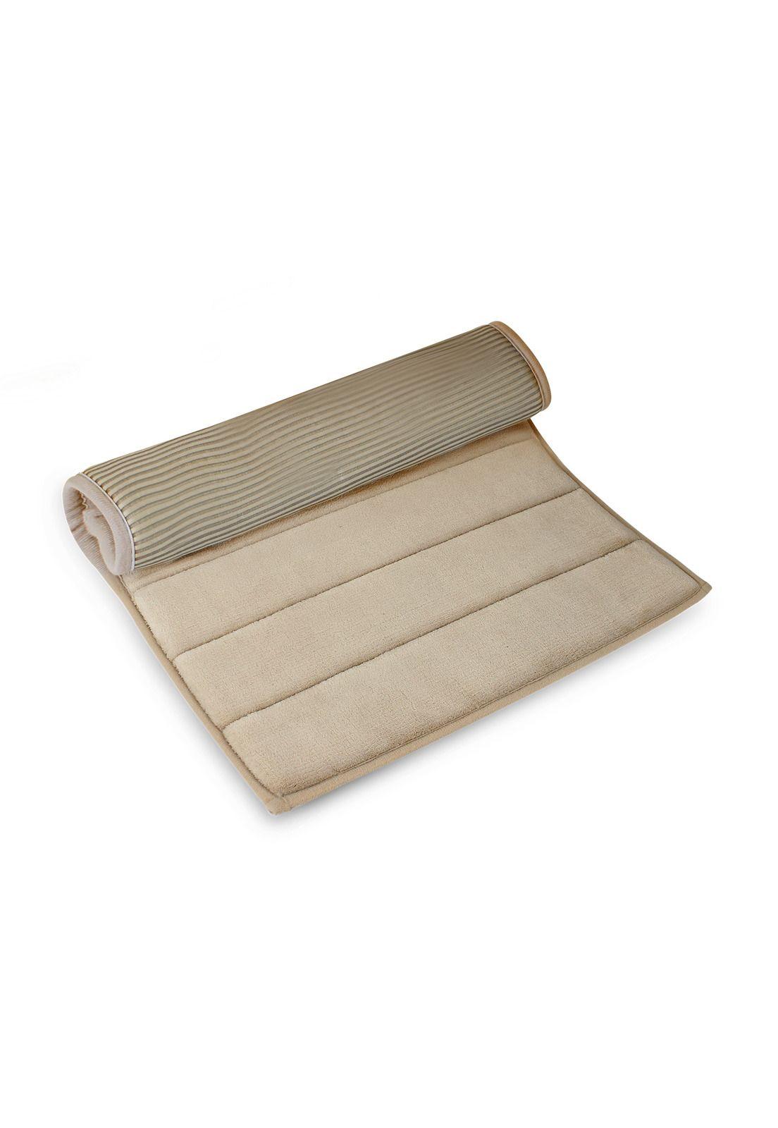 Alfombra de baño Nautica 40x60cm coralina ultra suave beige-2