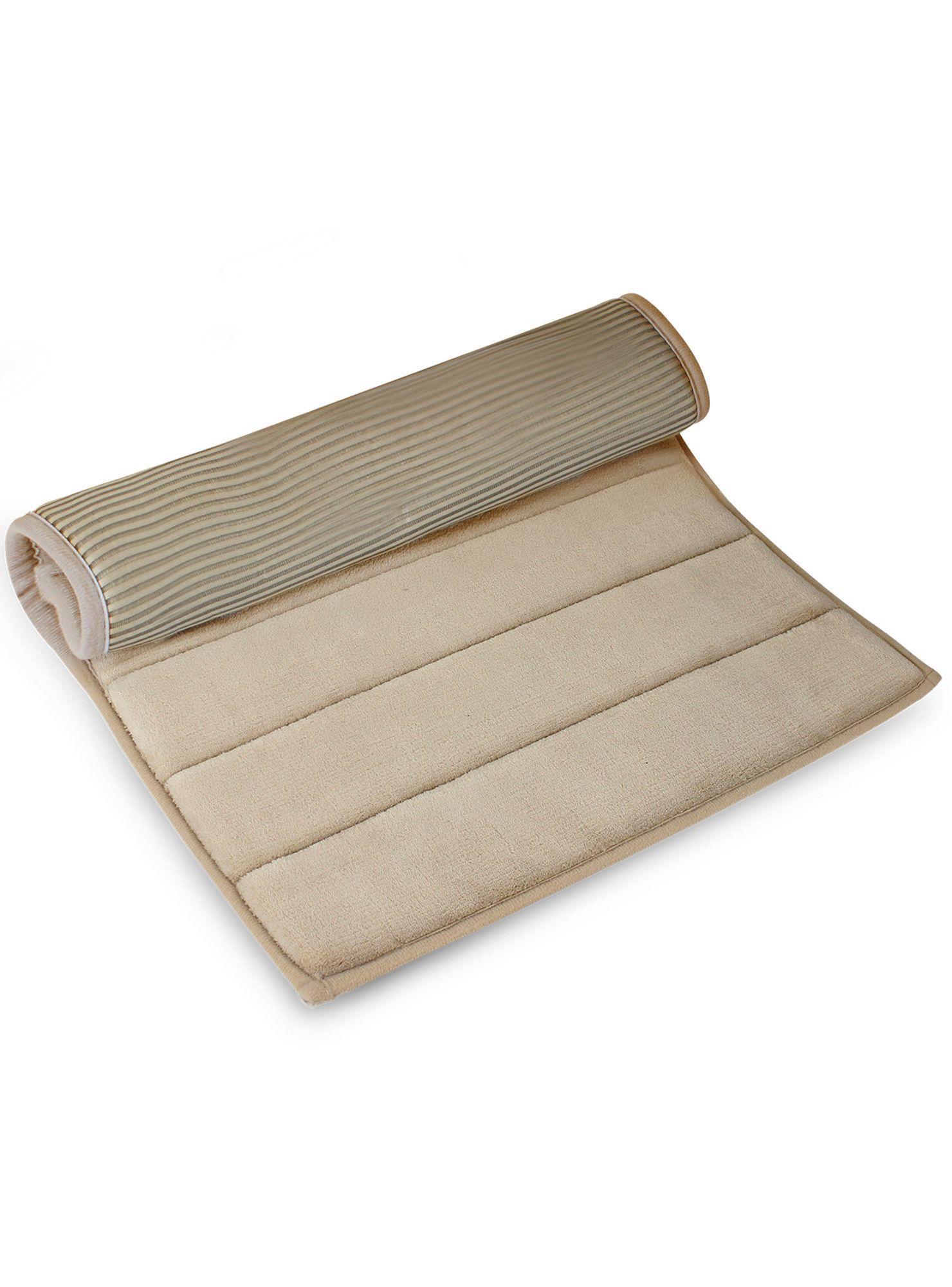 Alfombra de baño Nautica Home 40x60cm coralina ultra suave beige-3