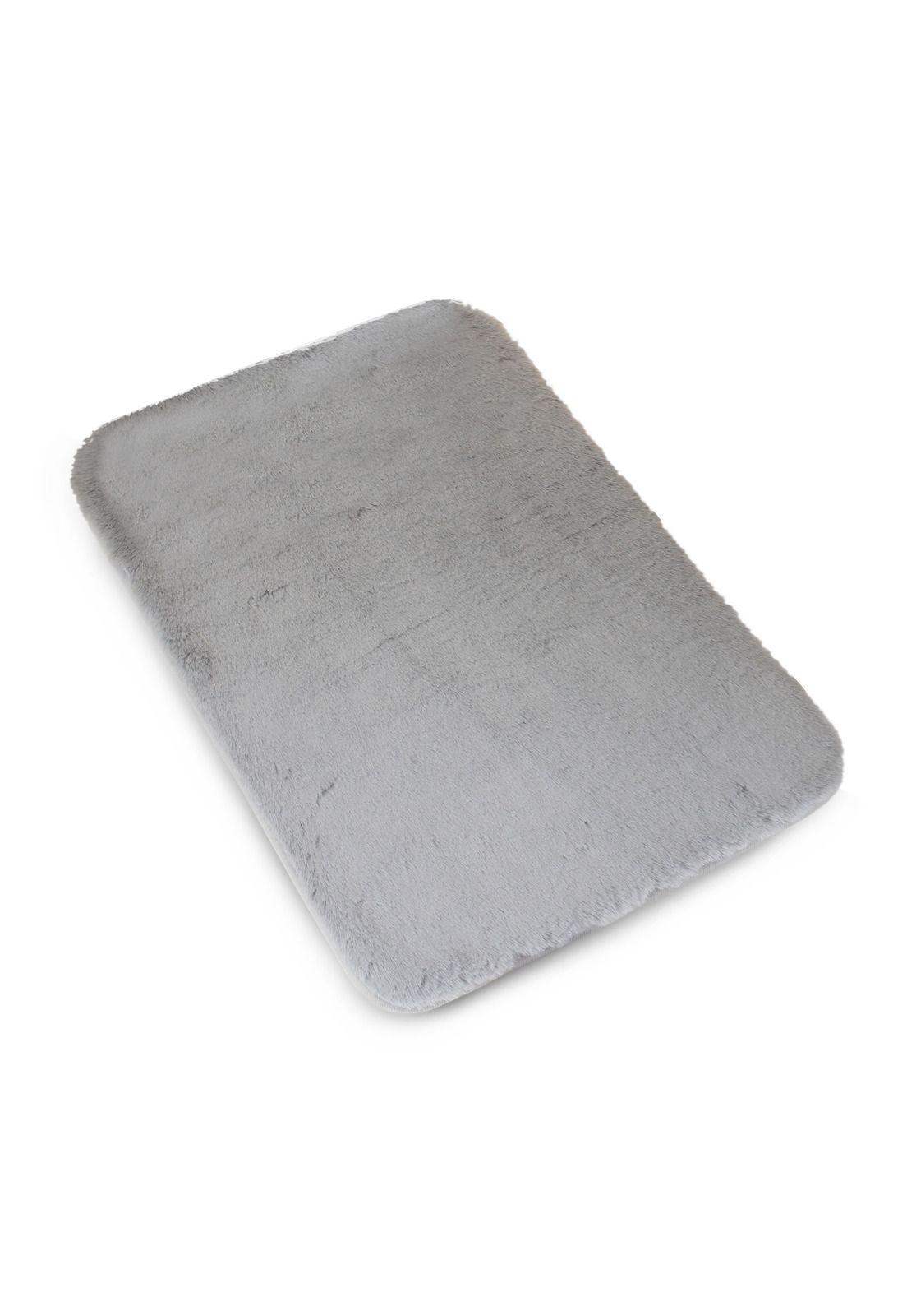 Alfombra de baño Nautica ultra suave 40x60cm gris claro-4