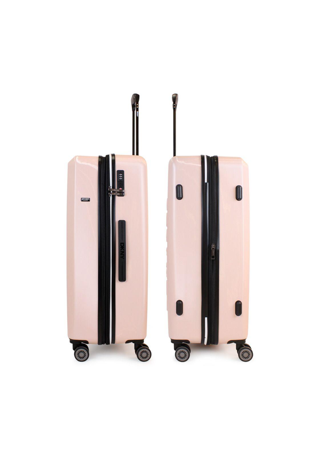 Pack 2 Maletas Donna Karan Luxe S 10kg + L 23kg rosa DKNY-5