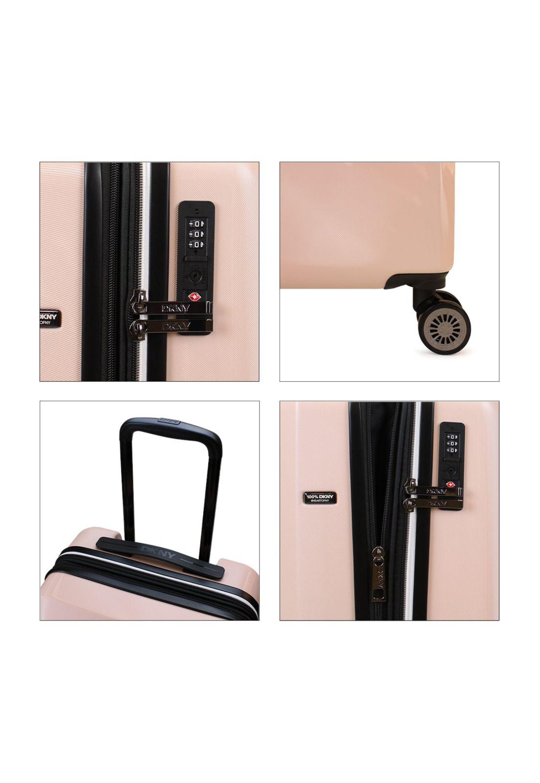 Pack 2 Maletas Donna Karan Luxe S 10kg + L 23kg rosa DKNY-7