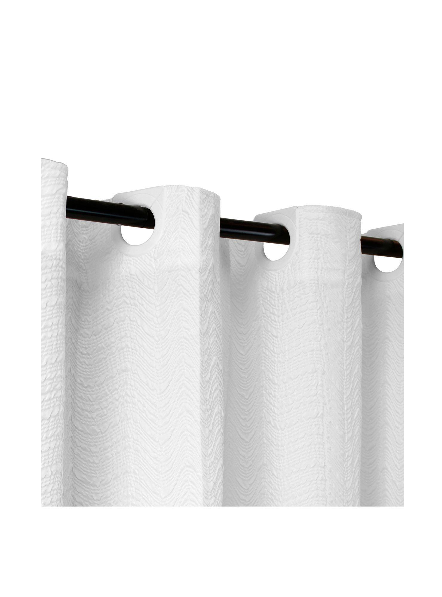 Cortina de baño Nautica Home 180x180cm diseño 3D olas-2