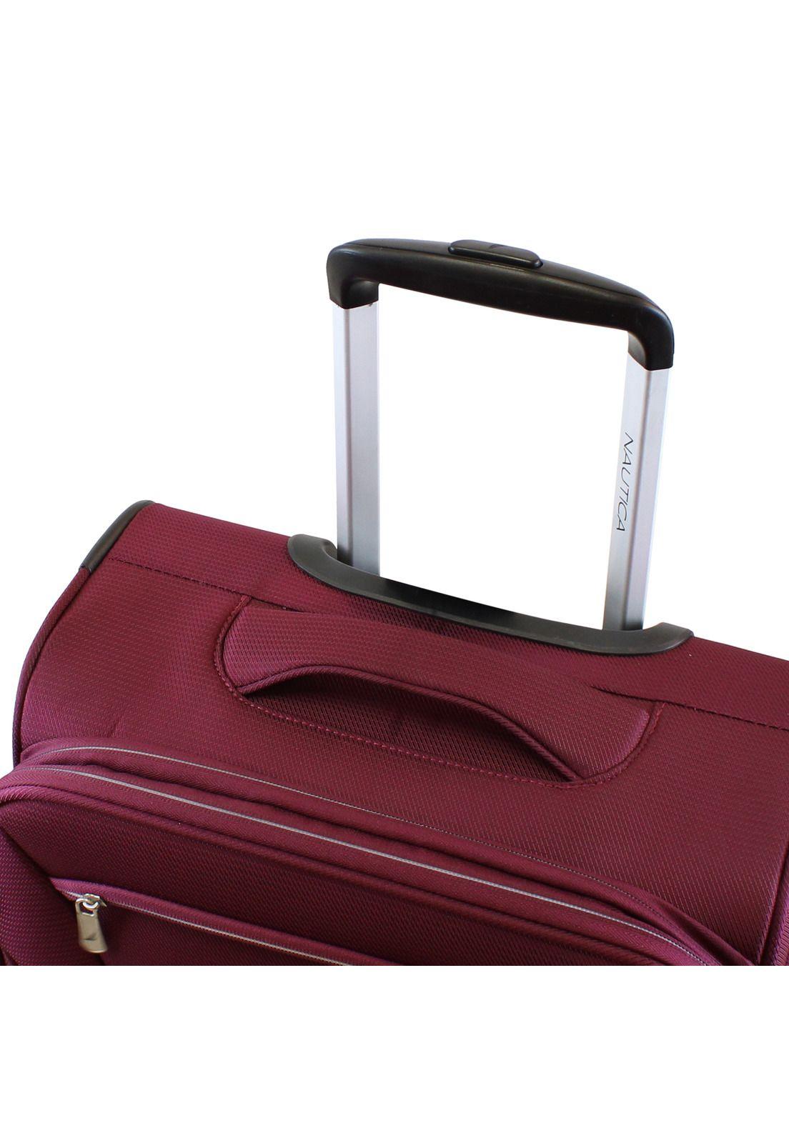 Maleta de tela grande Nautica Valencia L 23kg burdeo-3
