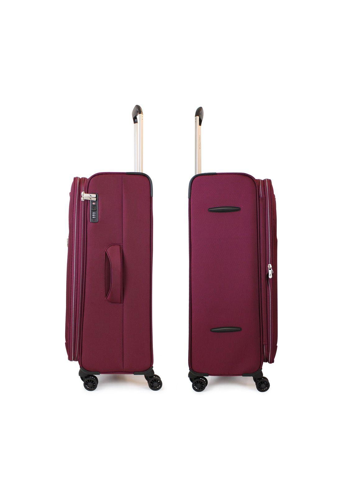 Maleta de tela grande Nautica Valencia L 23kg burdeo-5