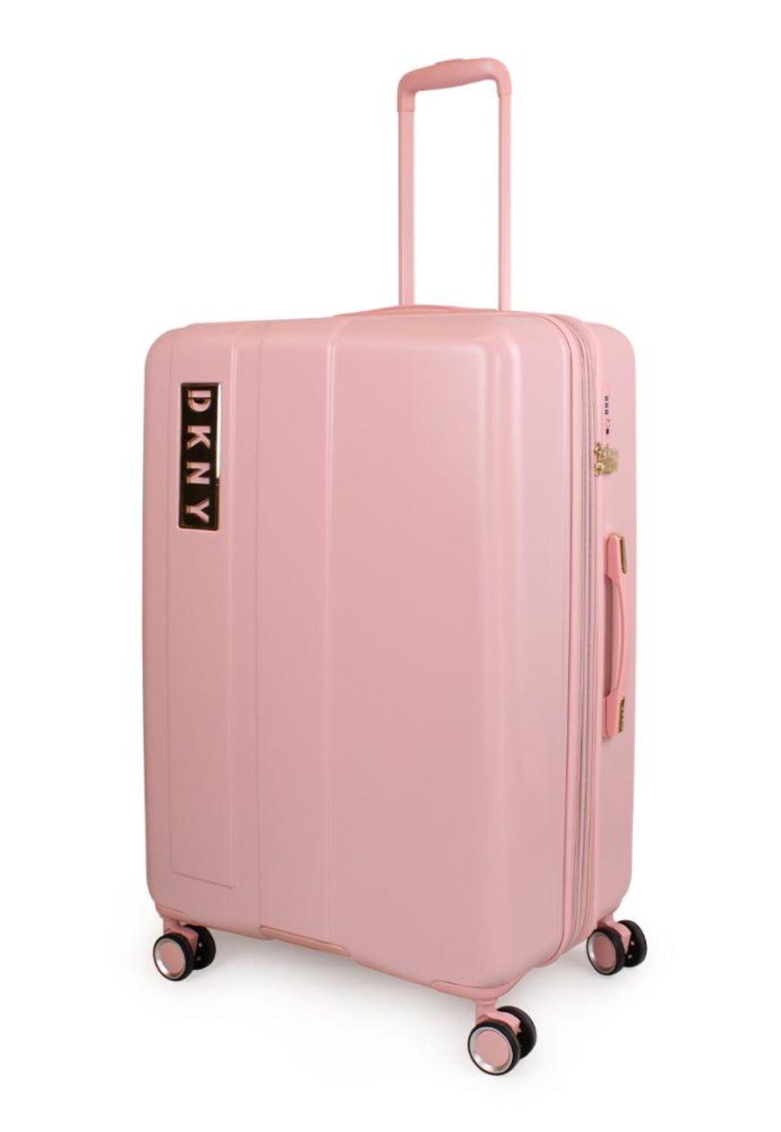 Set 3 maletas + Mochila City Block S+M+L rosa DKNY-6