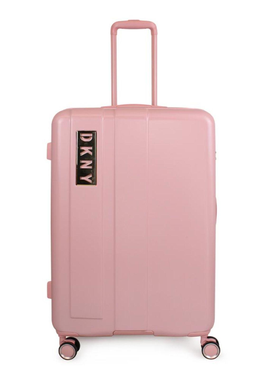 Set 3 maletas + Mochila City Block S+M+L rosa DKNY-8