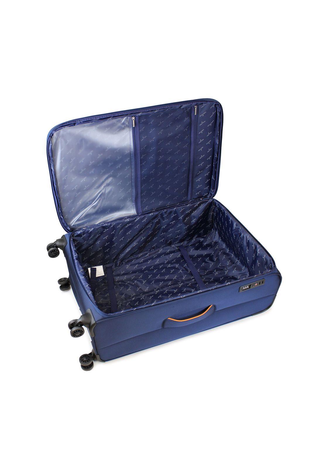 Pack 2 maletas blandas de tela M+L Nautica Lisboa 20k y 23k azul-2