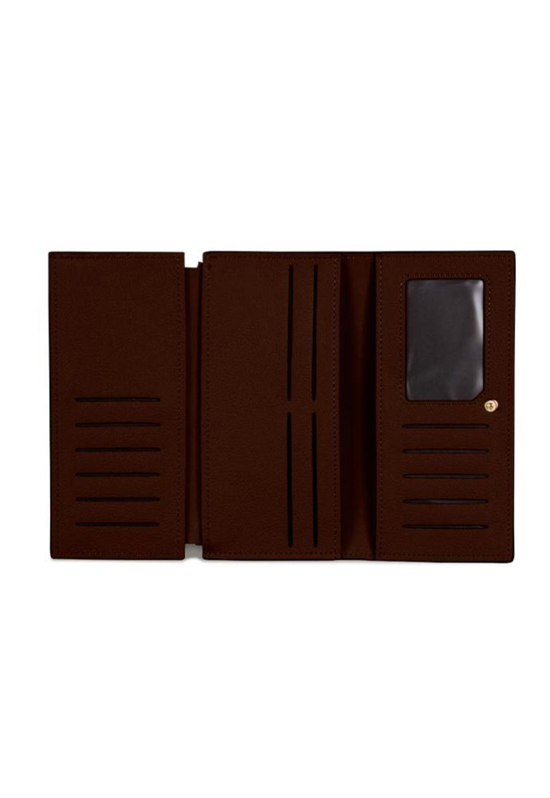 Billetera mujer Delia café Carven-2