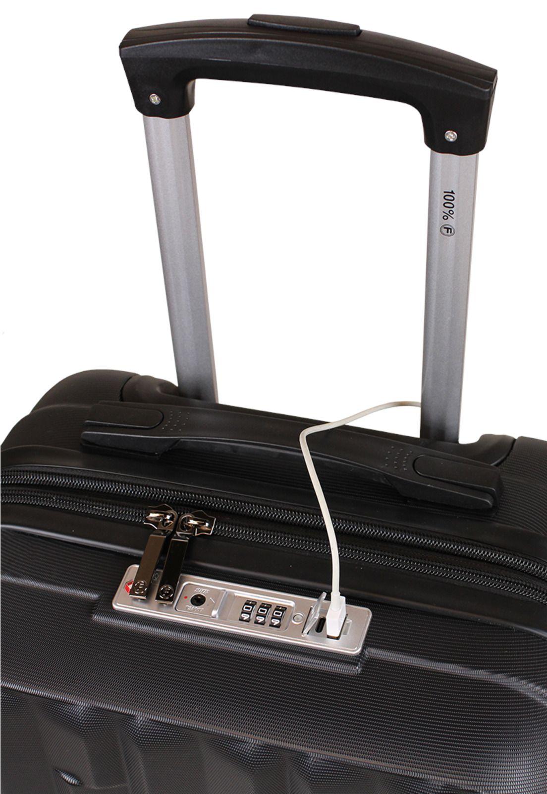 Pack Maleta cabina Flip negra 10kg + Neceser Spark Fila-6