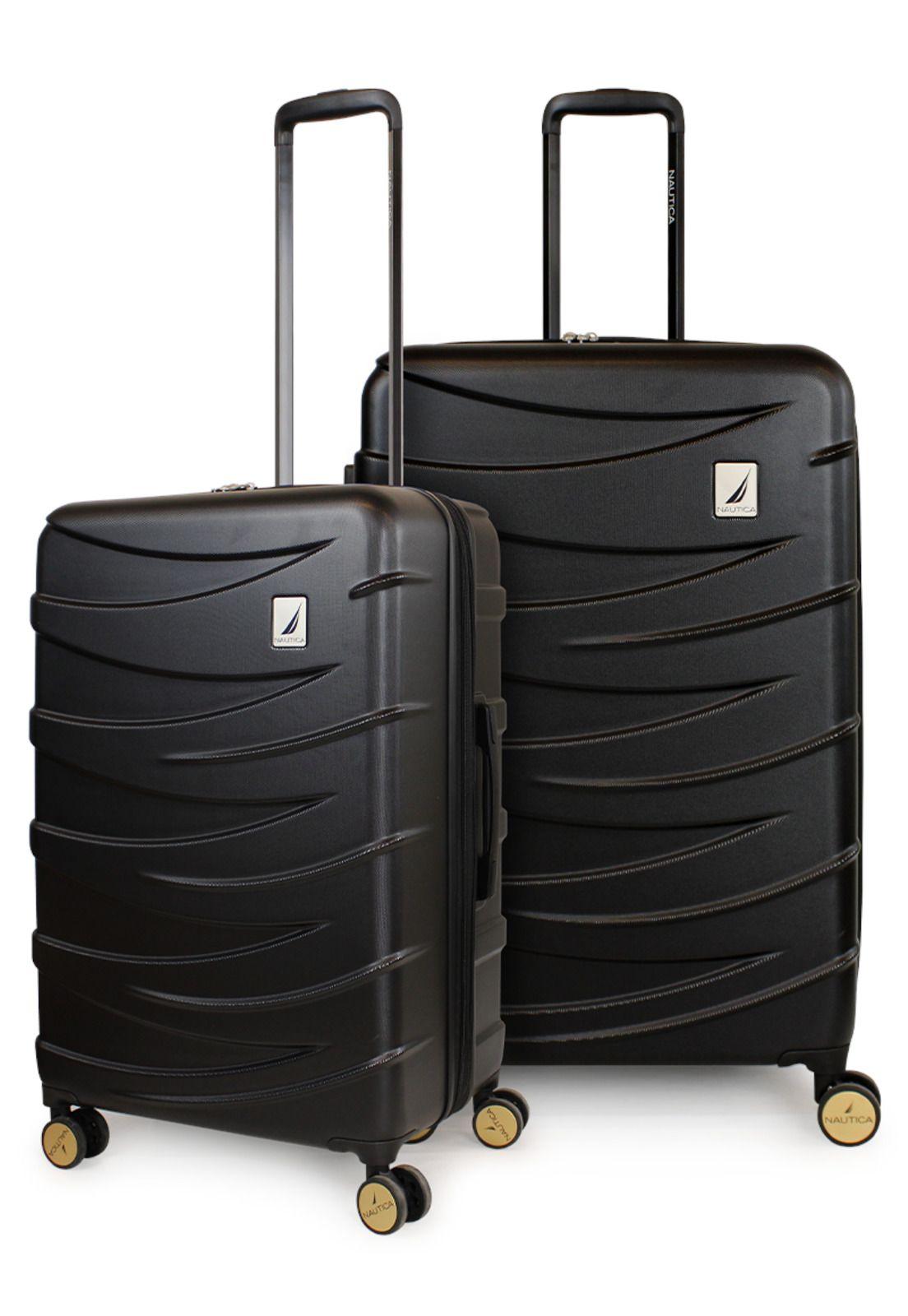 Pack 2 maletas M+L Mónaco de 20 y 23kg negra Nautica-0