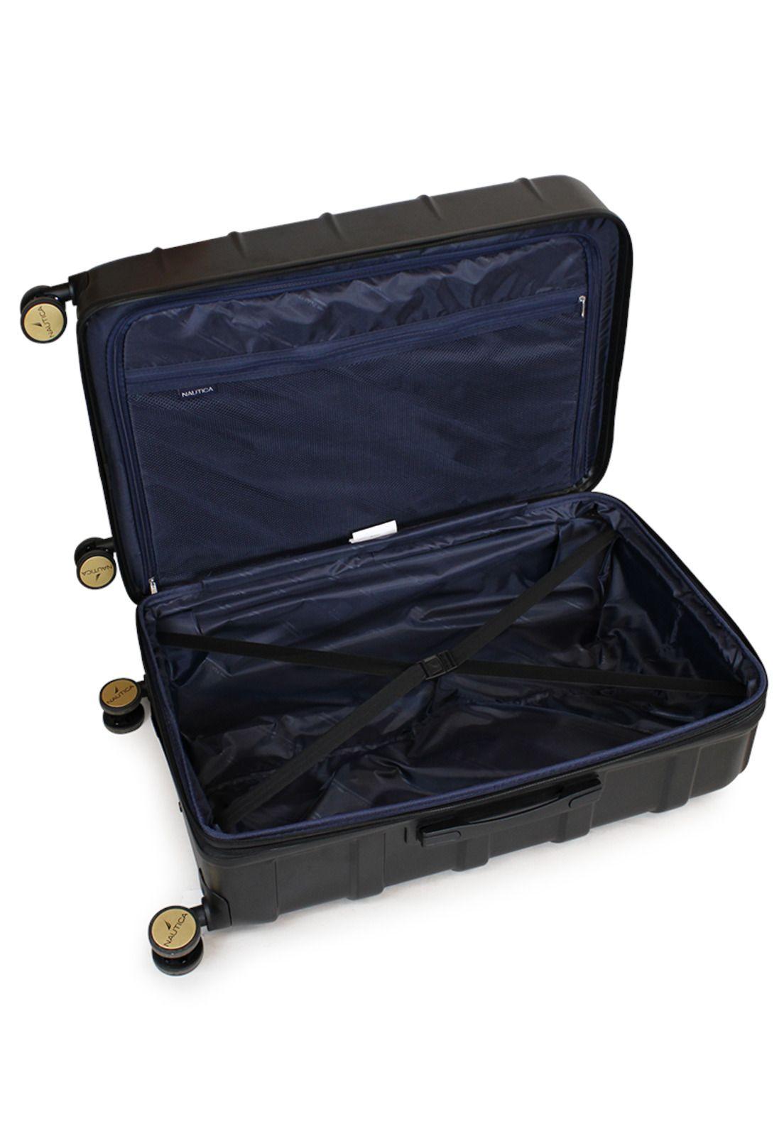Pack 2 maletas M+L Mónaco de 20 y 23kg negra Nautica-1
