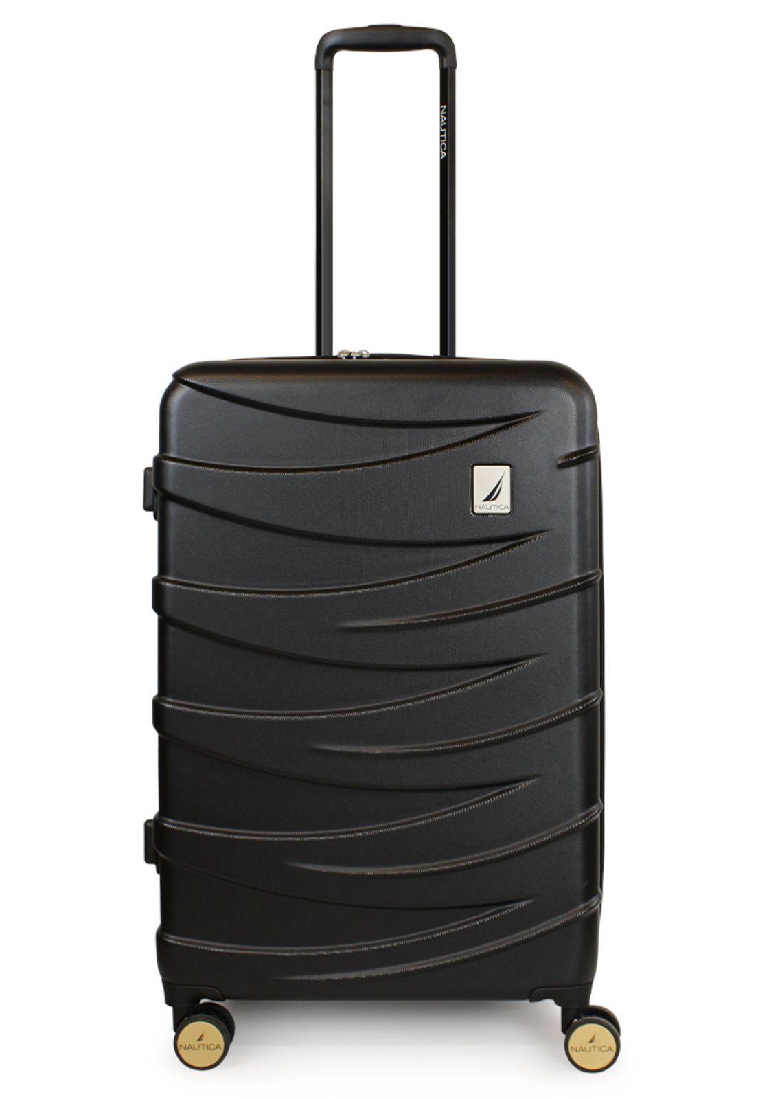 Pack 2 maletas M+L Mónaco de 20 y 23kg negra Nautica-4
