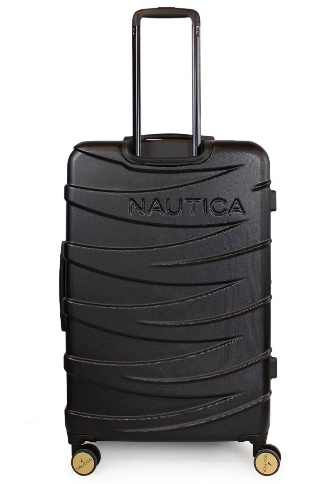 Pack 2 maletas M+L Mónaco de 20 y 23kg negra Nautica-8