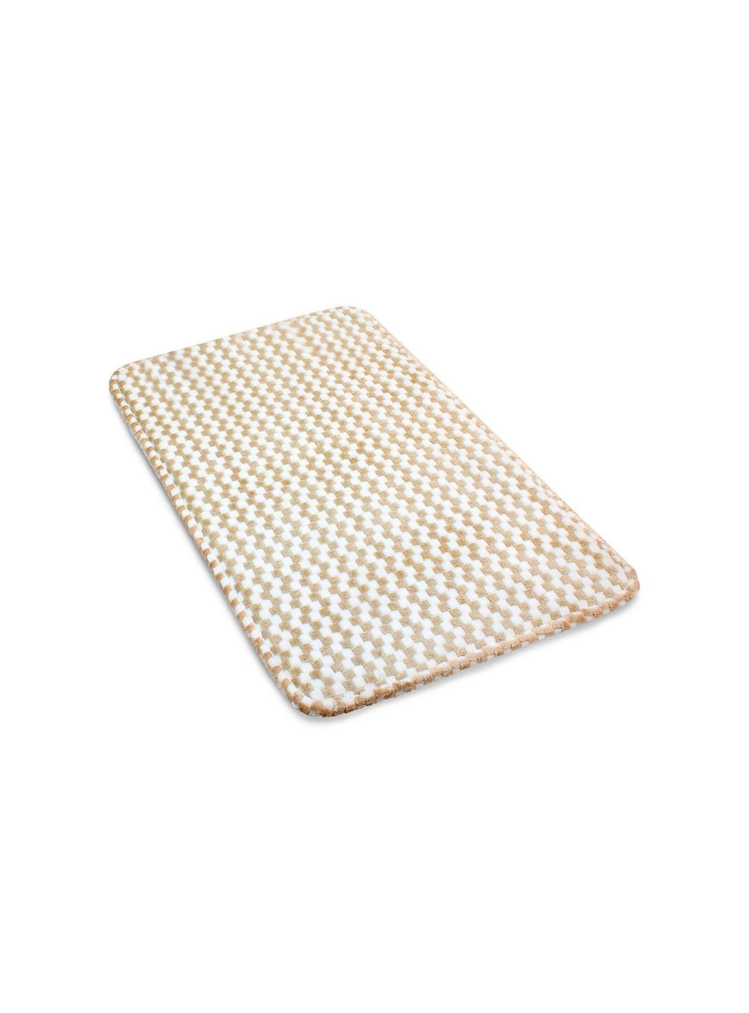 Alfombra de Baño Nautica Home Memory Foam 50x80 cm Cuadros beige-4