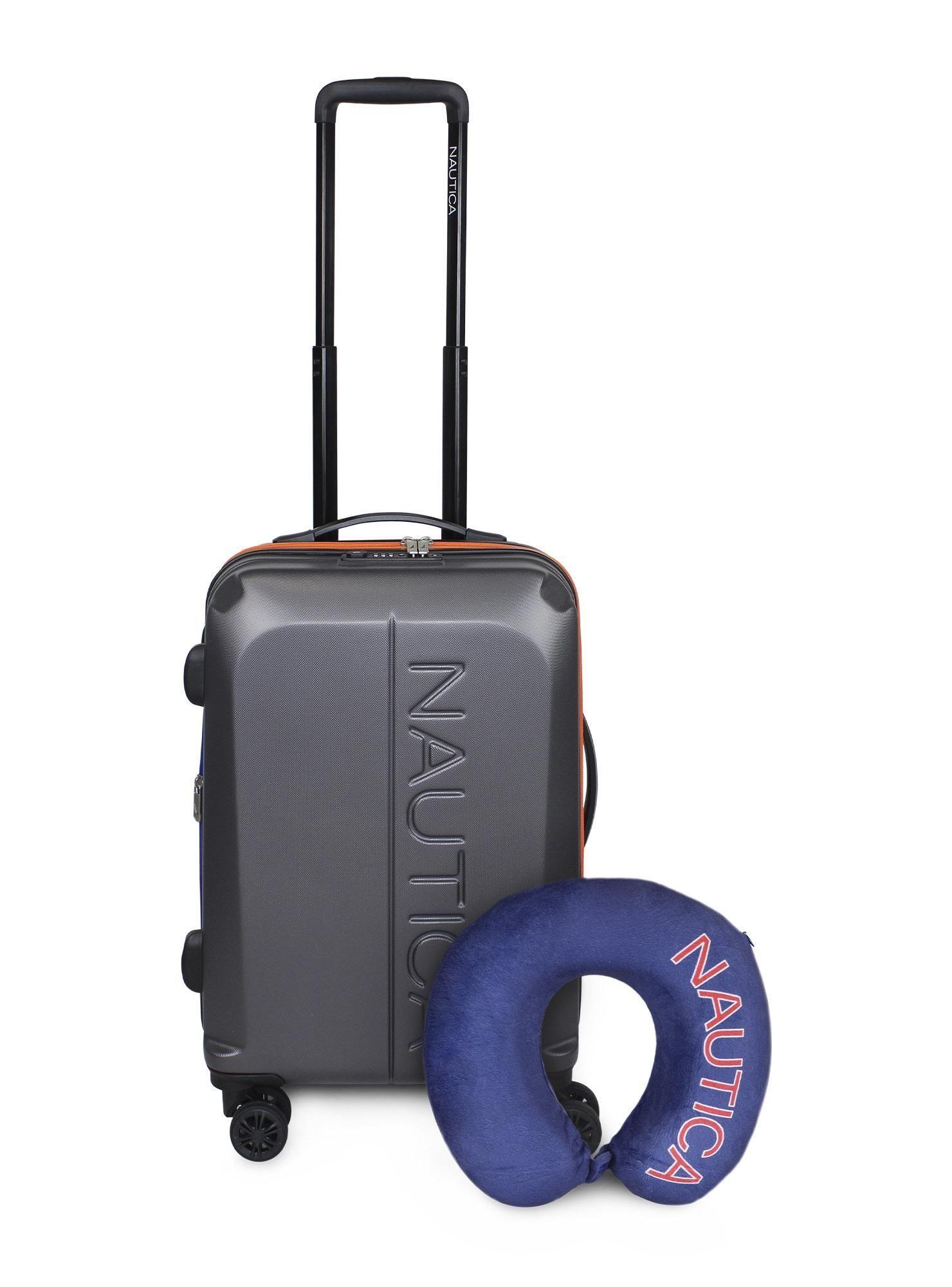 Maleta cabina S Vesper Gris + Cojín Cervical Azul-0
