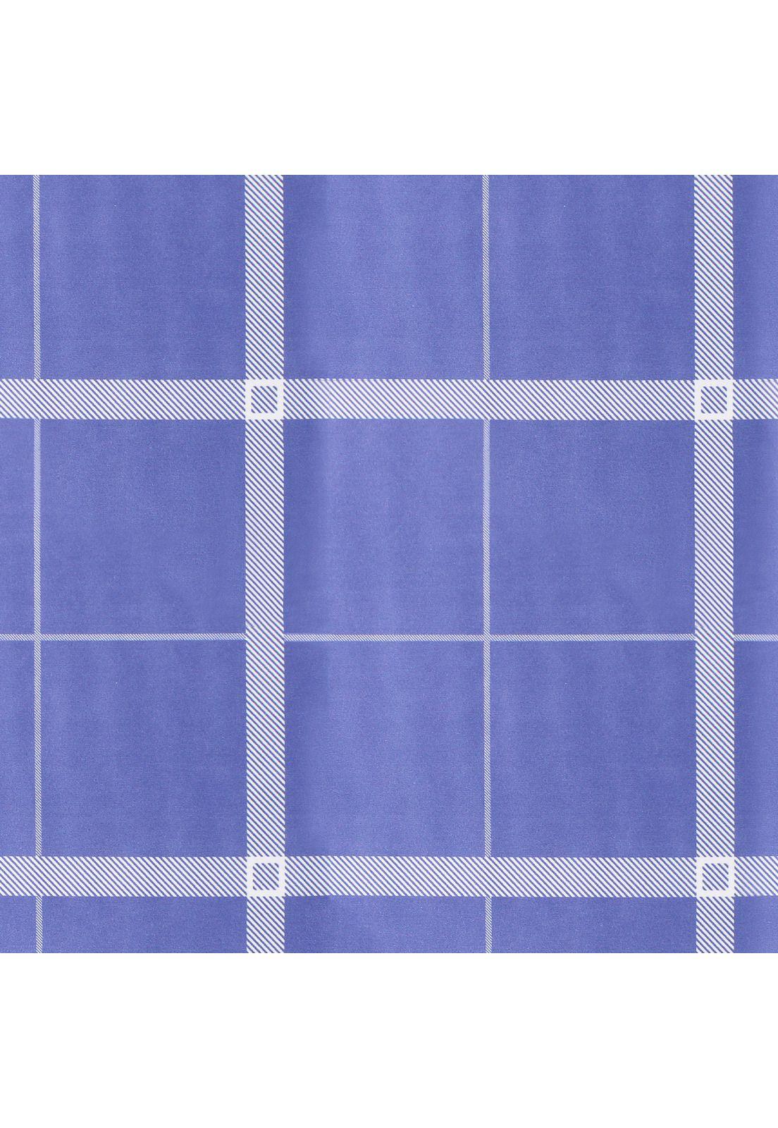 Juego de sábanas Nautica 4 piezas microfibra king diseño a cuadros azul-4