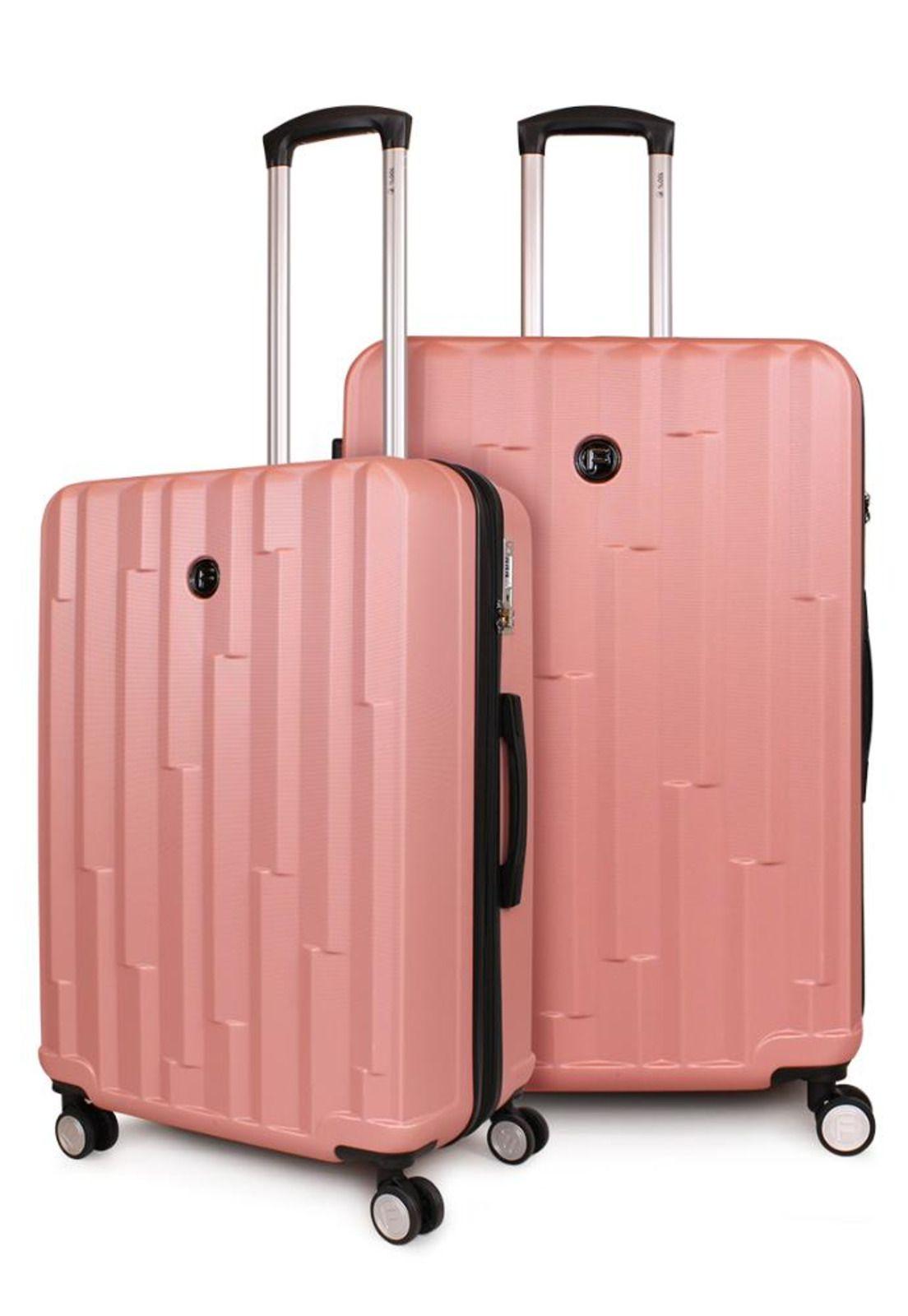 Pack 2 Maletas Flip M+L rosada F la Maleta de Chile-0