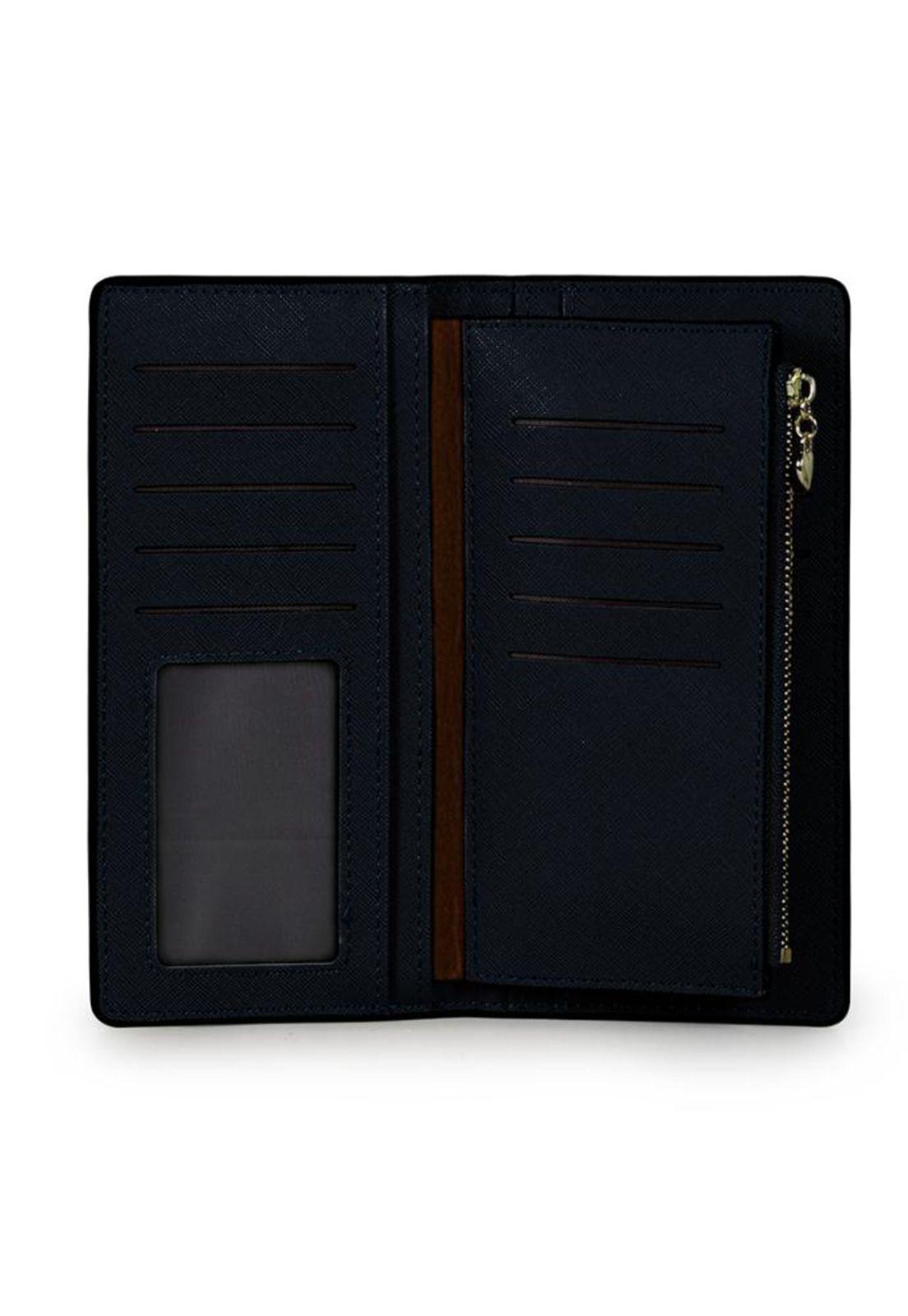 Billetera mujer Vesta azul Carven-2