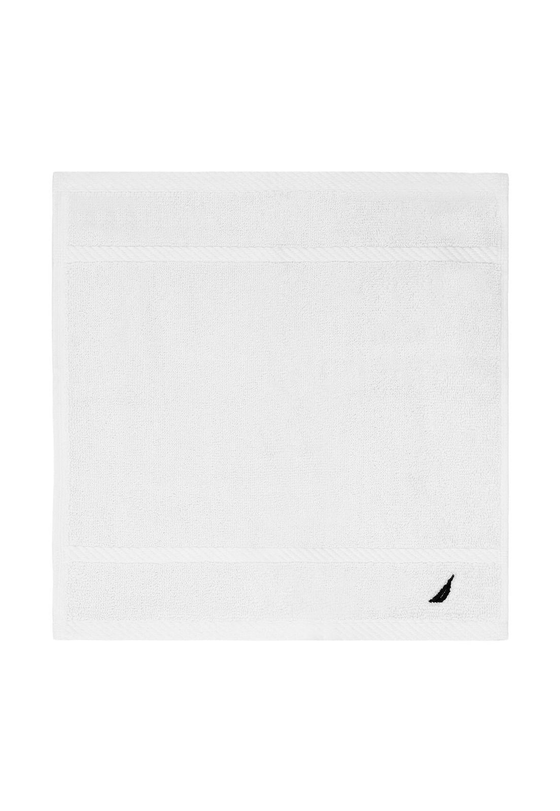 Toalla de cara SIGNATURE Nautica 100% algodón 33x33cm premium blanco-3