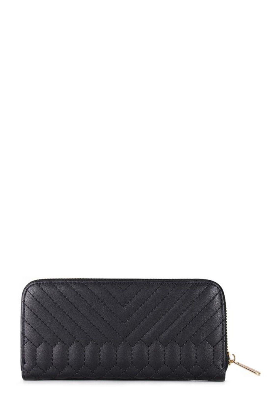 Billetera de mujer Petunia negra Carven-2