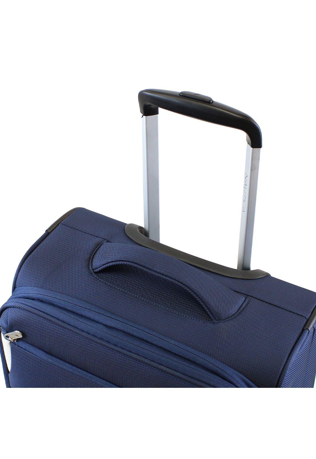 Maleta blanda de tela grande Nautica Marbella L 23kg azul-3