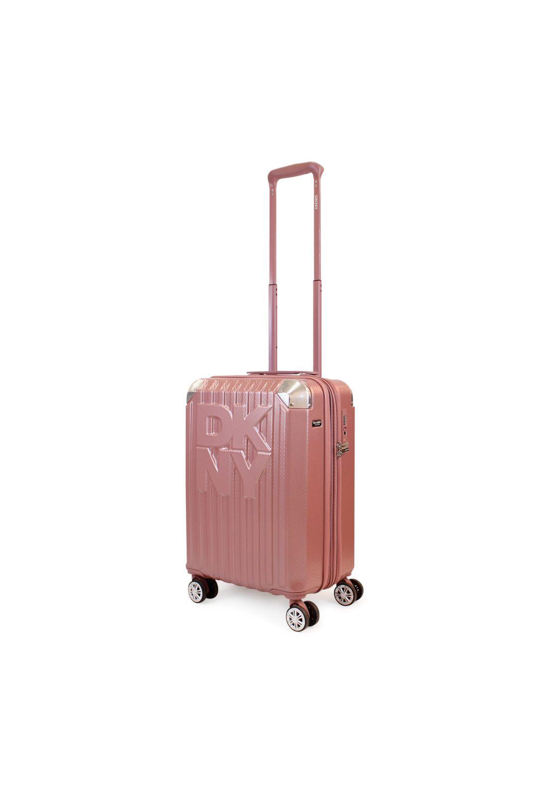 Maleta Donna Karan S de Cabina Glow 10kg rosada DKNY-1