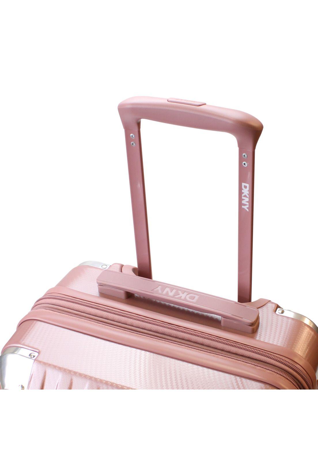 Maleta Donna Karan S de Cabina Glow 10kg rosada DKNY-5